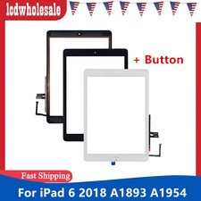 Touch Screen Digitizer Replace  Home Button For iPad 6 6th Gen 2018 A1893 A1954
