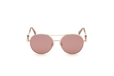 Swarovski SK278 33U Rose Gold Round Aviator Metal Sunglasses  display picture 2