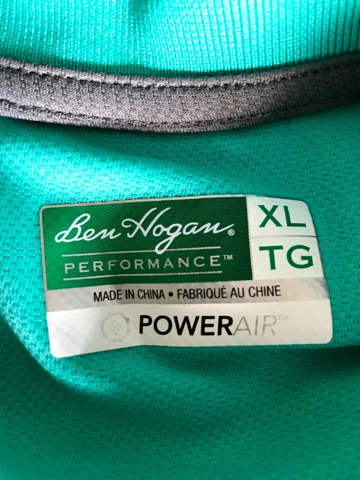 Ben Hogan Men’s Green Power Air Short Sleeve Polo Shirt Size XL  - Image 3 of 4
