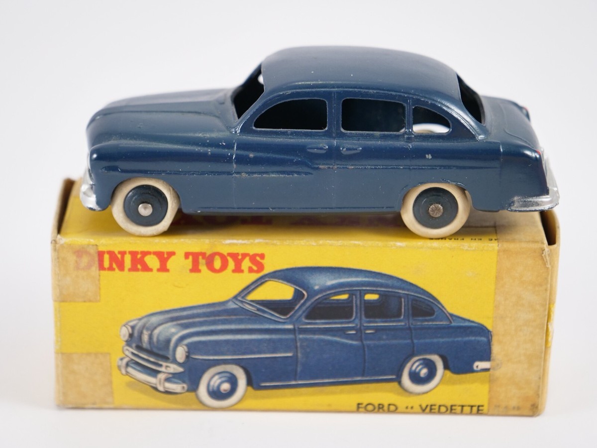 Dinky Toys N°24 X Ford Vedette 54 – Voiture Miniature 1/43 Gris – Boîte D'origine