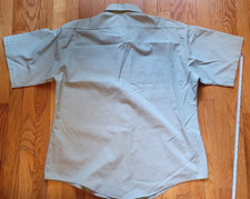 vintage 70s 80s military surplus dress shirt 17.5