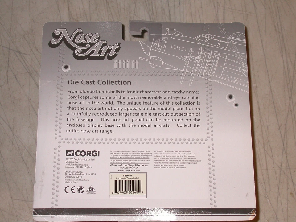 Nose Art Die Cast Collection Fearless Foodick B-24 Liberator By Corgi - Image 3 of 3