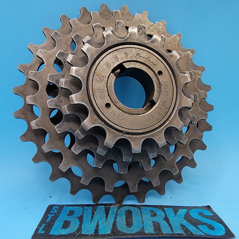 Vintage Suntour Perfect Freewheel 8.8.8. 5 Speed 14-28 Tooth English Thread  a17