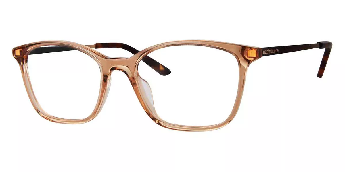 Liz Claiborne L 467 Eyeglasses Women Beige Crystal Cat Eye 51 New