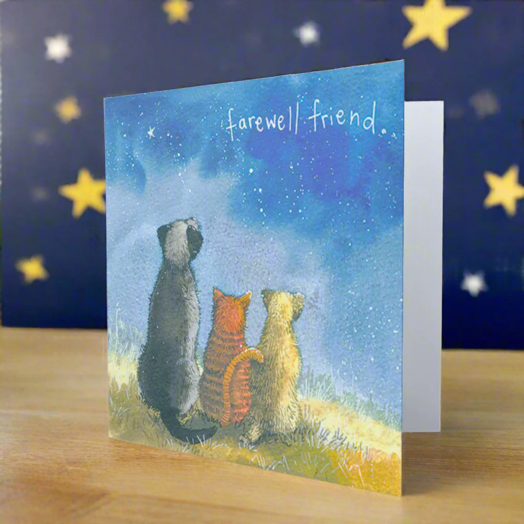 With Sympathy Pet Card Cat Dog Farewell Friend Thinking of You Cards Alex Clark