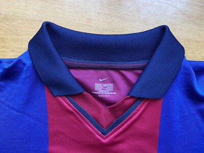 BARCELONA 2000 2001 HOME FOOTBAL SHIRT SOCCER JERSEY NIKE sz XL
