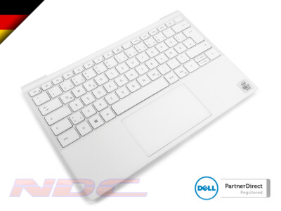 Dell XPS 9300/9310 White Palmrest/Touchpad+GERMAN Backlit Keyboard 04Y7N2+0Y6JPH
