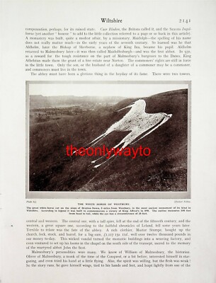 White Horse, Westbury, Wiltshire, Buchillustration, um 1920