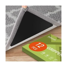 Rabenda 12 Pcs Grippers, Non Slip Rug Pads for Hardwood Floors and Tiles, Reu...