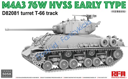 RYEFIELD MODEL RFM RM-5058 1/35 M4A3 76W HVSS Early Type - Picture 13 of 15