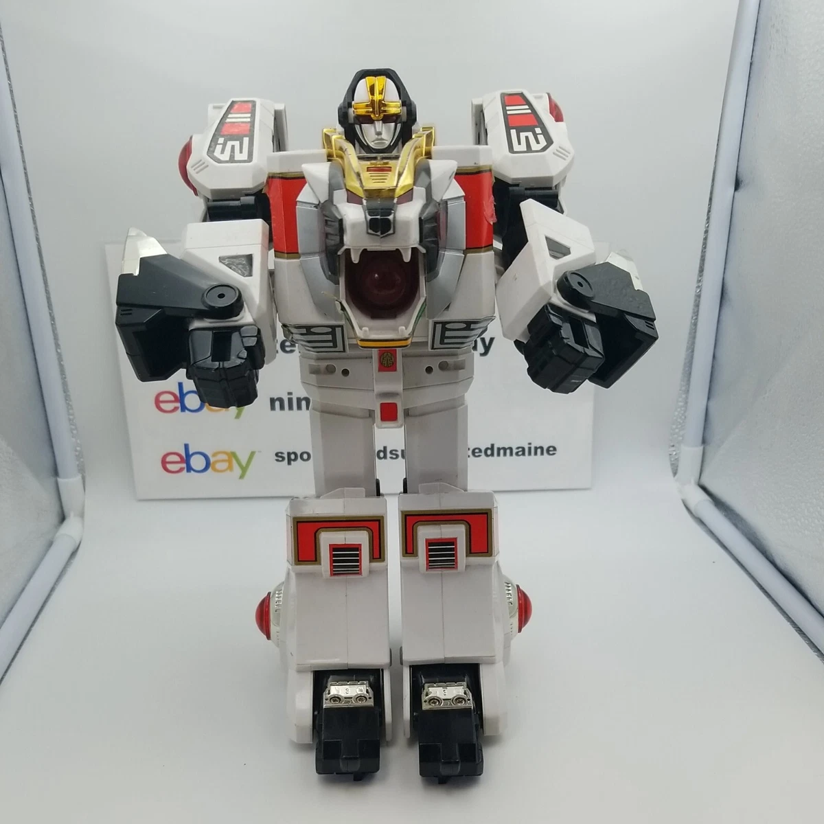 Figurine Robot Bandai – White Tigerzord / Megazord – Power Rangers – 1993