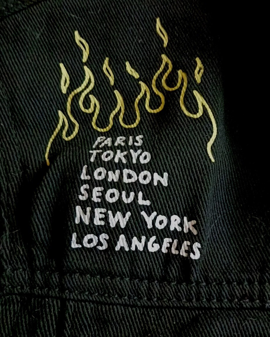 Rare Rue 21 Wasted Youth Limited Edition Black Denim Jean Jacket