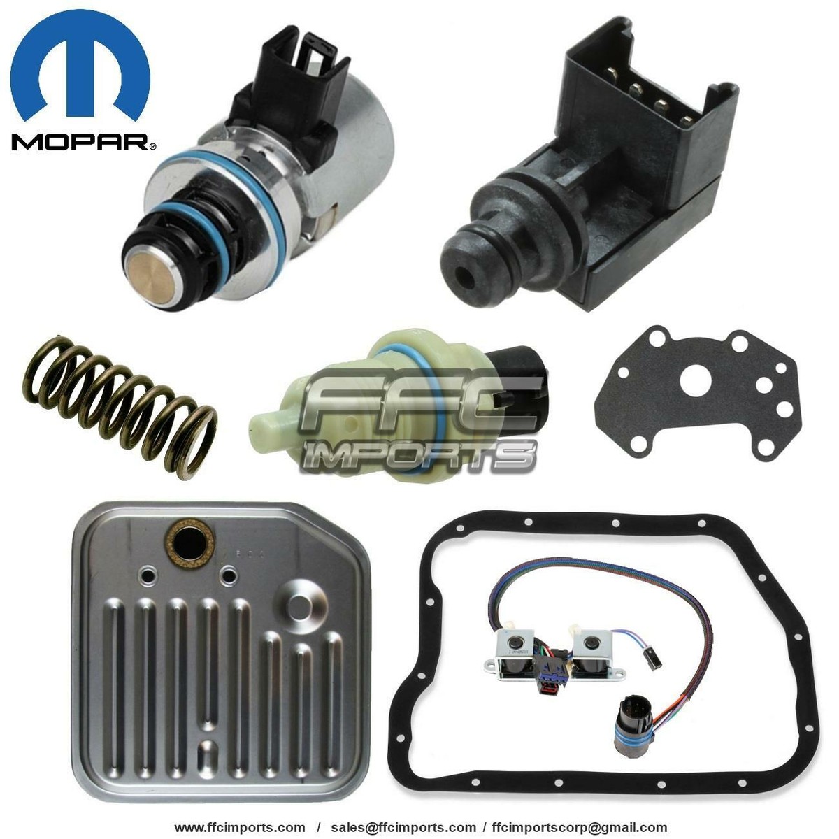 46RE 47RE 48RE MOPAR Solenoid & Transducer Sensor TCC Spring