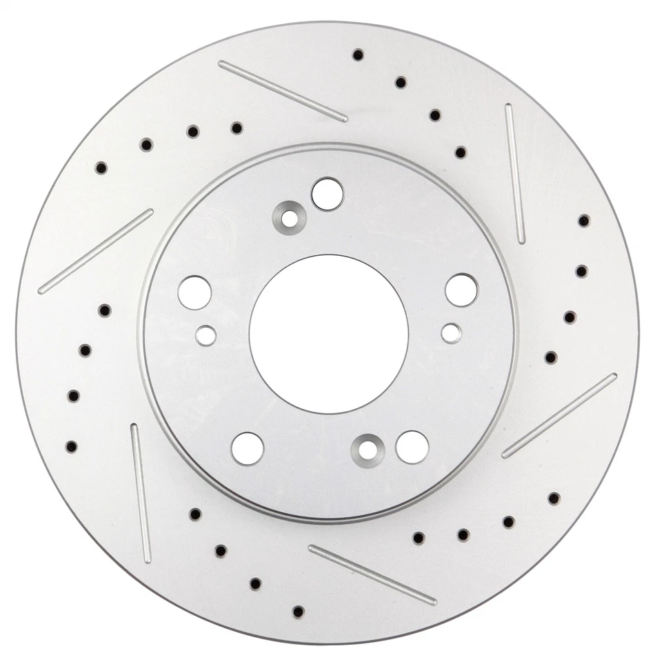 Front & Rear Drill Slot Brake Discs Rotors Kit For 2006-09 2010 2011 Honda Civic - Image 2 of 4