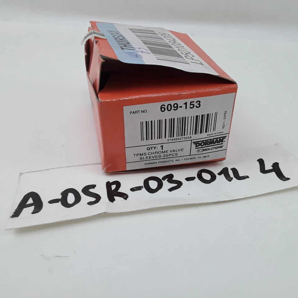 Dorman 609-153 TPMS Rubber Snap-In Valve Stem Chrome Sleeve Silver - 25 Pieces - Image 4 of 4