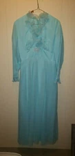Vintage 1960s Sea Foam Acetate Wonderfully Wretched Mother of the Bride Dress