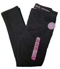 Children's Place Girls Casual Super Skinny Jeans Black Denim Size 10 New