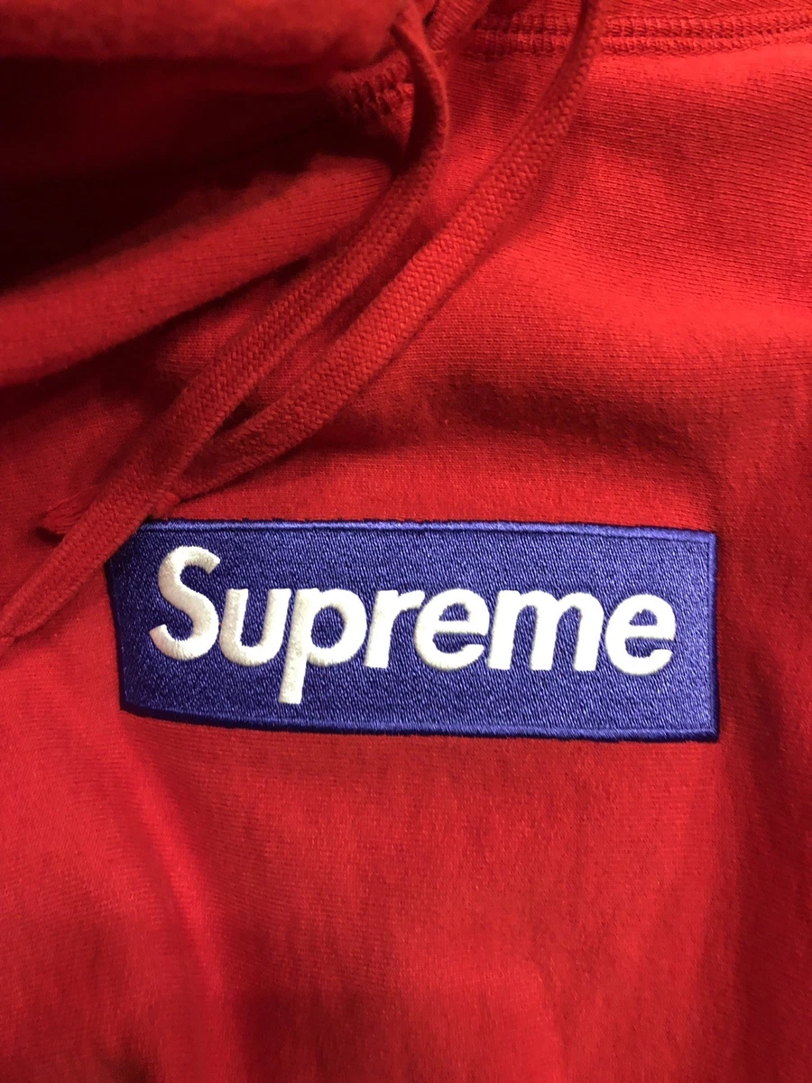 Supreme Supreme Box Logo Hoodie Fw17 Purple On Red 