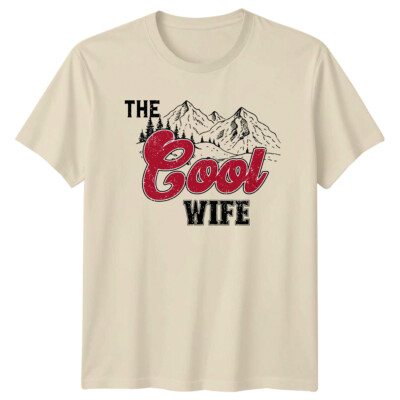Die coole Frau Bergszene Grafik T-Shirt Geschenk für sie