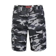Mens Camouflage Cargo Combat Shorts Army Work Casual Cotton Chino Half Pant Camo
