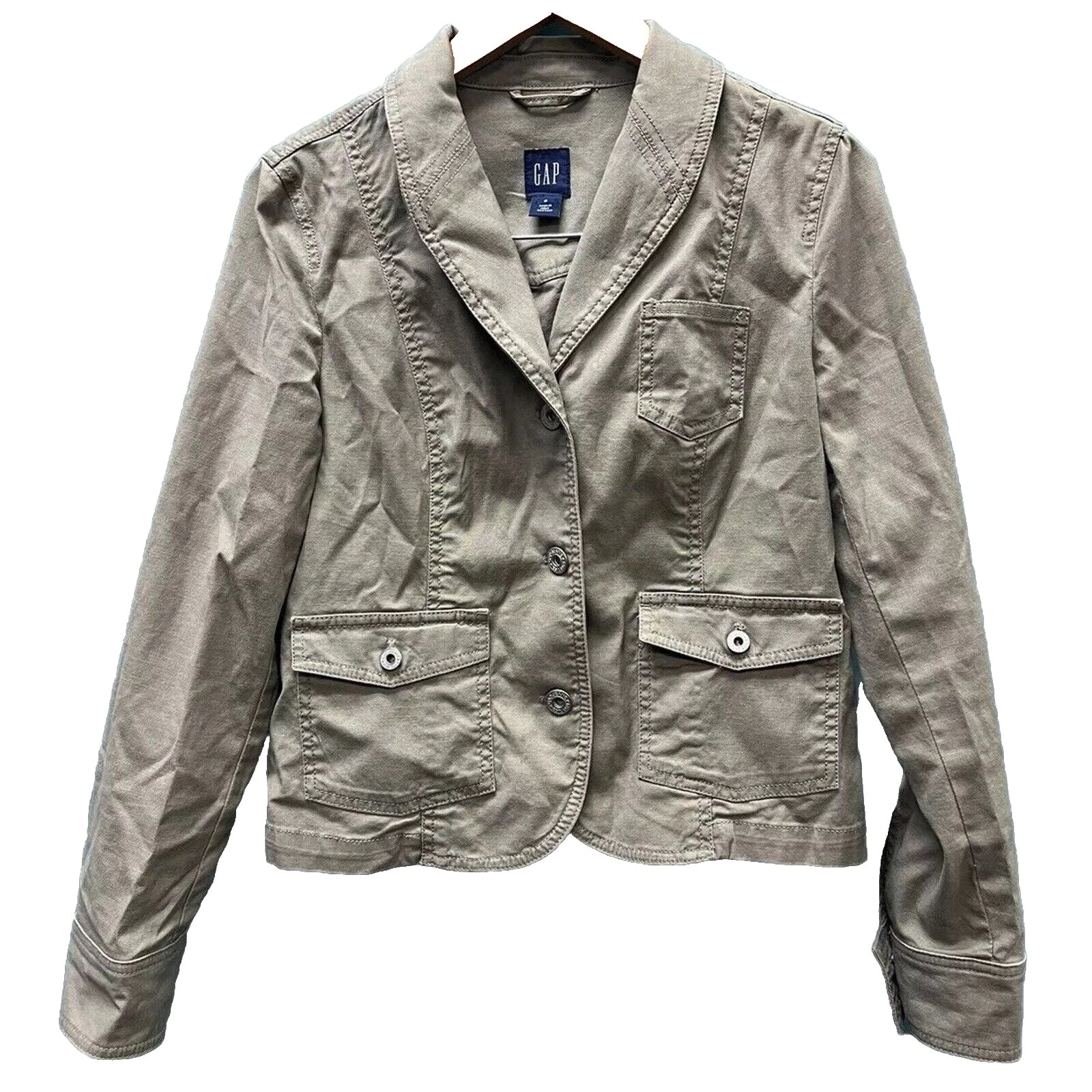 Chaqueta militar Gap Marrón abrigos, chaquetas y chalecos para Mujeres