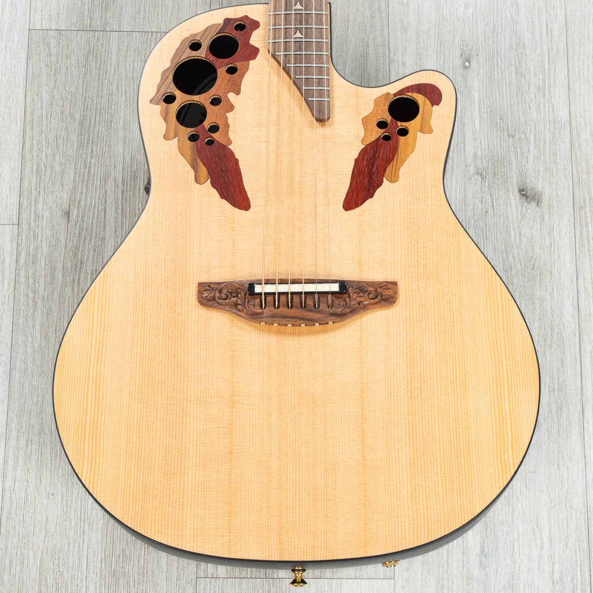 【値下げ！】Ovation 1768-4 Elite Made in USA Ovation Pro Series Elite 1768-4S-G USA Deep Bowl