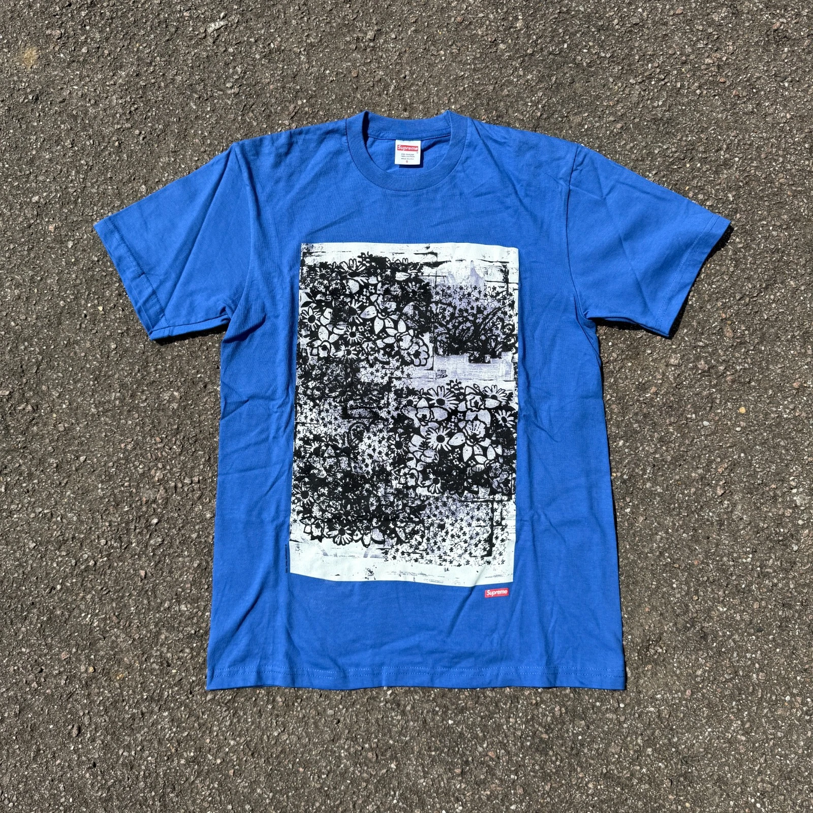 T shirt Supreme FW21 x Christopher laine bleu   petit   de confiance ✅