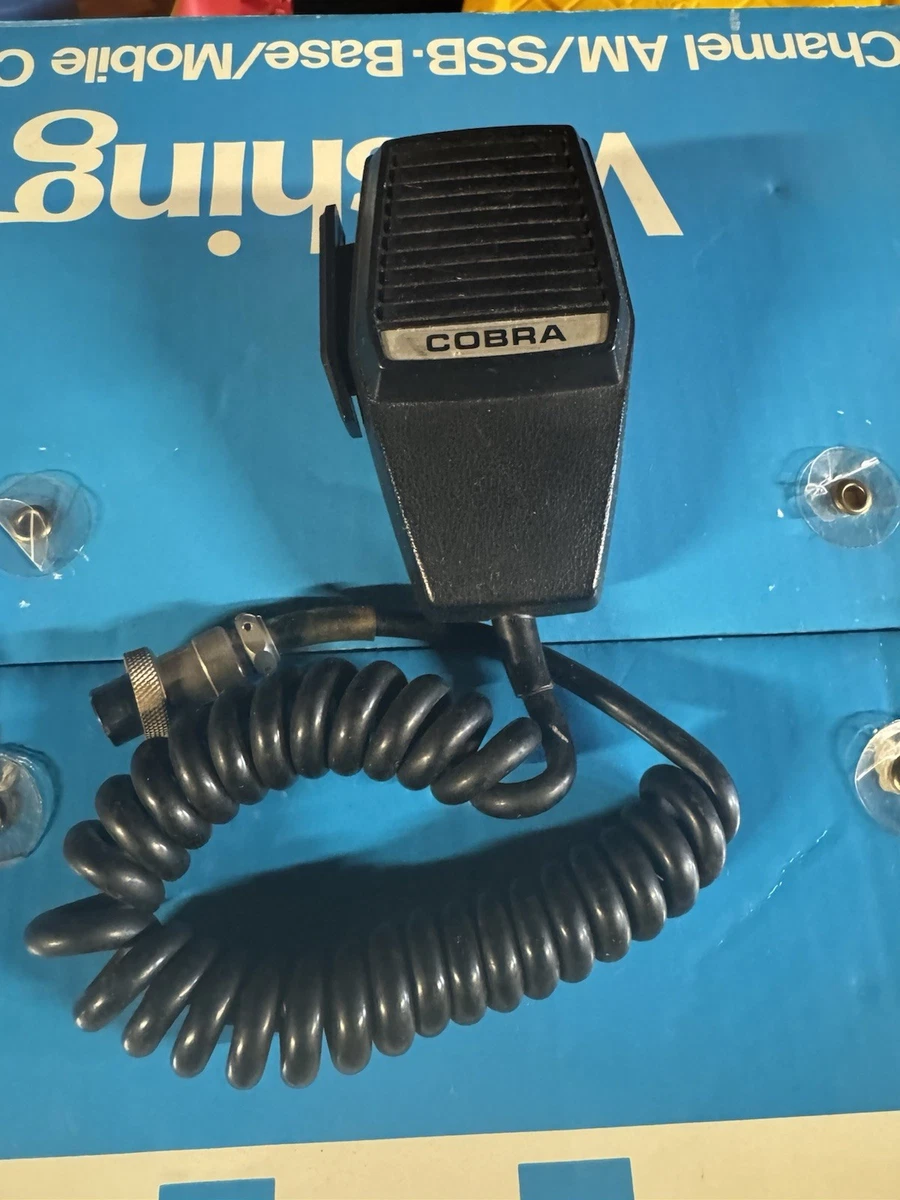 Microphone CB Turner Plus Three – Vintage, 4 Broches, Noir, Non Testé, Occasion
