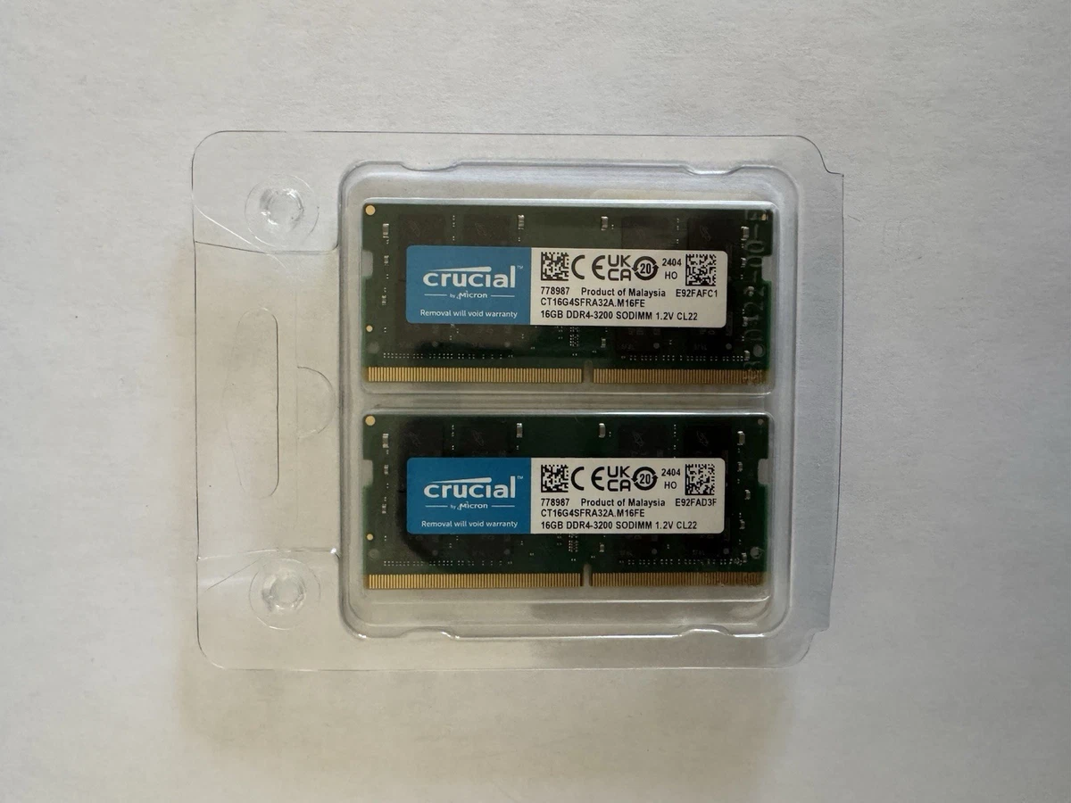 Crucial DDR4 SDRAM 32 GB Total Capacity Memory (RAM) for sale | eBay
