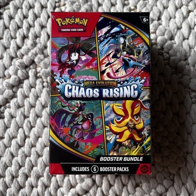 Pokemon Pokmon TCG Mega Evolution Chaos Rising Booster Bundle, 6 Booster Packs,