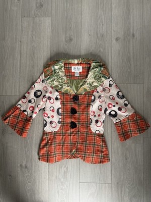 AN REN New York Jacket Women s Blazer Vintage Designer Art To Wear XS Big Button