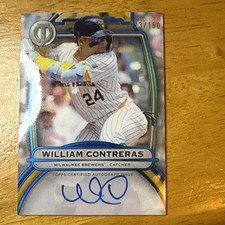2025 Topps Tribute WILLIAM CONTRERAS Autograph Blue #/150