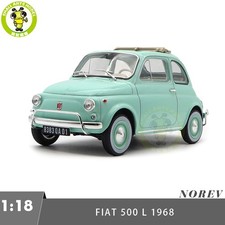 1/18 Fiat 500 L 1968 Norev 187777 Pastel Blue Birth Pack Diecast Model Car
