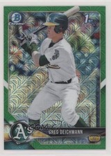 2018 Bowman Mega Box Green Mojo Refractor 65/99 Greg Deichmann #BCP45 3y0