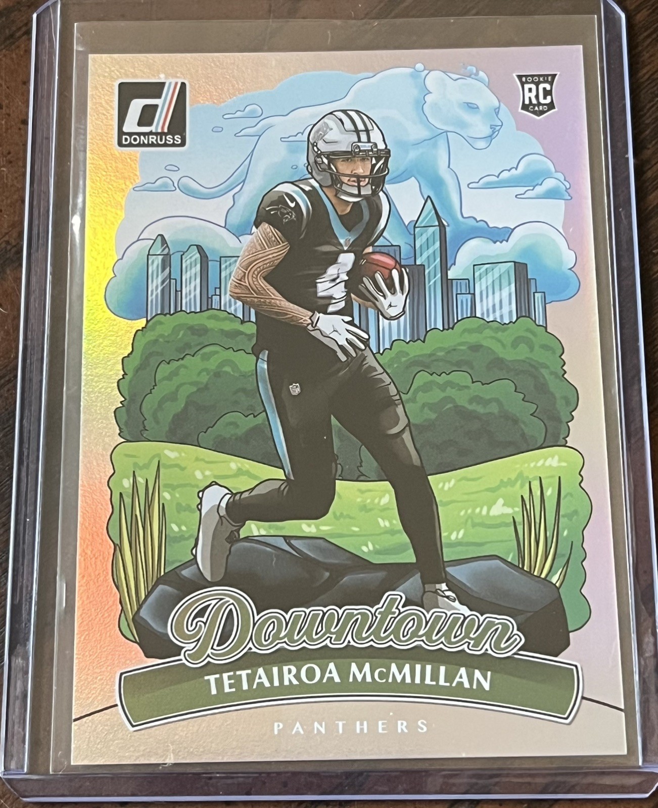 2025 Panini Donruss Tetairoa McMillan Downtown Case Hit SSP Rookie Panthers