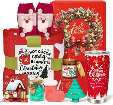 8 Pc Spa Relaxation Christmas Gift Basket for Women