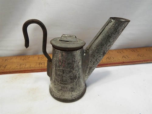 Tin Miners Lamp Mining Light PMU'S Frostburg MD Tool Hat Mount Teapot Lantern