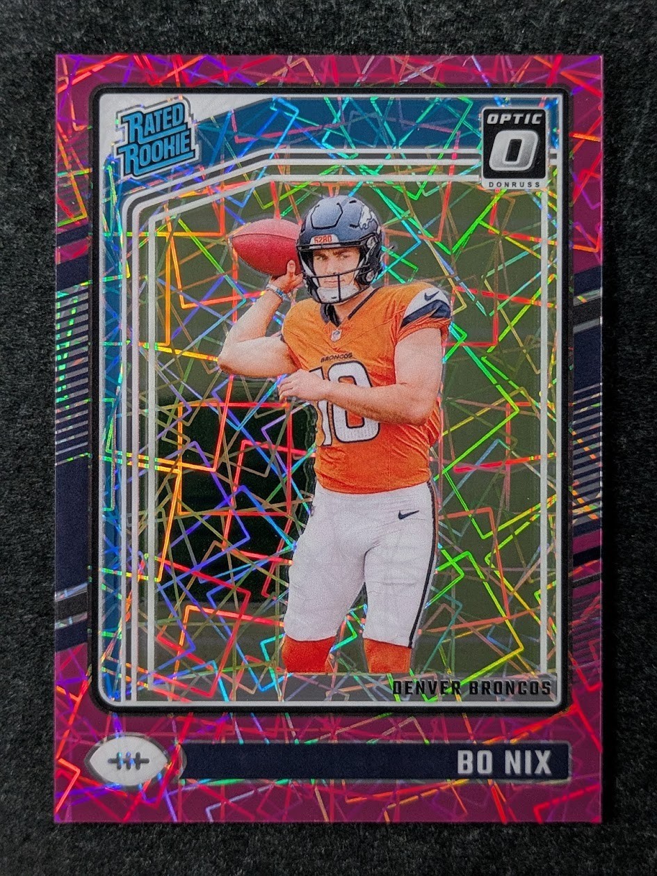2024 Panini Donruss Optic BO NIX 53/80 Rated Rookie Pink Velocity Prizm SP #209