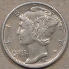1931-S Mercury Dime XF/AU as Pictured L3