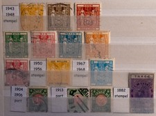 1882-1968 New Zealand Revenue Tax Due Collection 14 Stamps MH&MNH COMB.SHIP