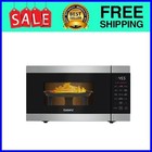 Galanz 0.9 Cu. Ft Air Fry Countertop Microwave, 900 Watts, Stainless Steel, New