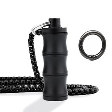 Titanium Small Pill Box Titanium Pill Case Necklace Nitro Mini Waterproof Key