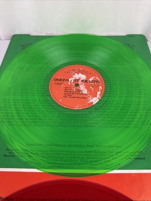 Queen 'Live Killers' 1979 Japan Green Red Coloured Vinyl 2 x LP