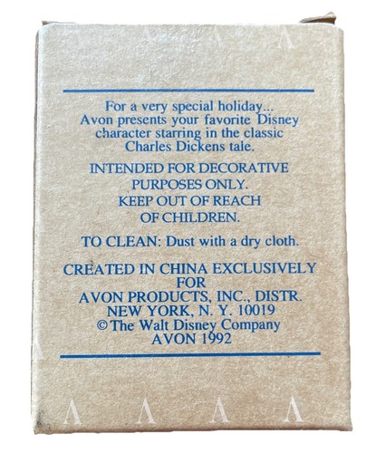 Avon 1992 Disney Christmas Carol Donald Duck als Dagobert Ornament - Bild 2 von 3