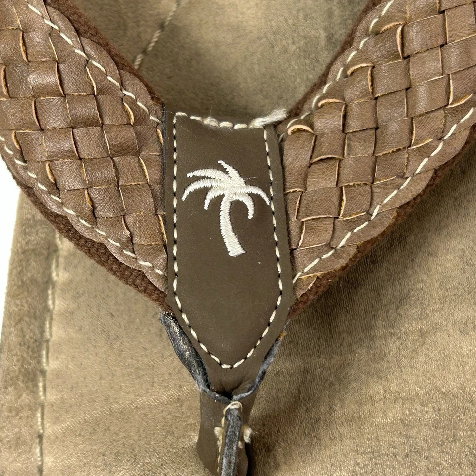 MARGARITAVILLE Mirage Brown Woven Strap Sandal Flip Flop Shoes Men's Size 12 - Image 2 of 4