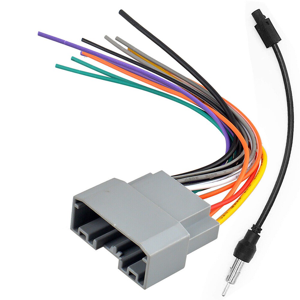 For Jeep Dodge Wrangler Car Stereo Radio Wire Harness & Antenna Cable Adapter