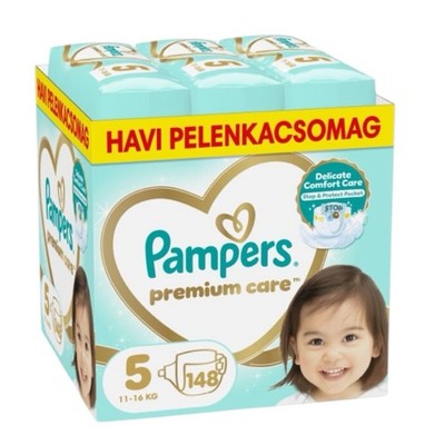 Pampers Premium Care Monatswindelpaket 11-16kg Junior 5 (148 Stück)