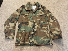 US Military M65 Field Jacket Medium Regular Woodland Camo Cold Weather Coat
