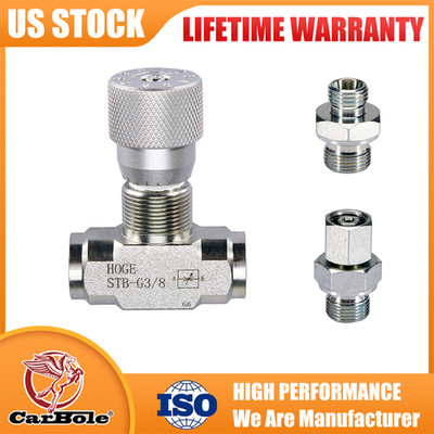 New 3/8'' L08 Hydraulic Flow Control Valve - STB-G3/8 - For Mini Excavator