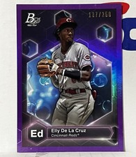2022 Bowman Platinum Elly De La Cruz Purple Precious Elements /250